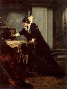 Frank Blackwell Mayer, Queen Elisabeth Signs the Condemnation to Death to Mary Stuart
